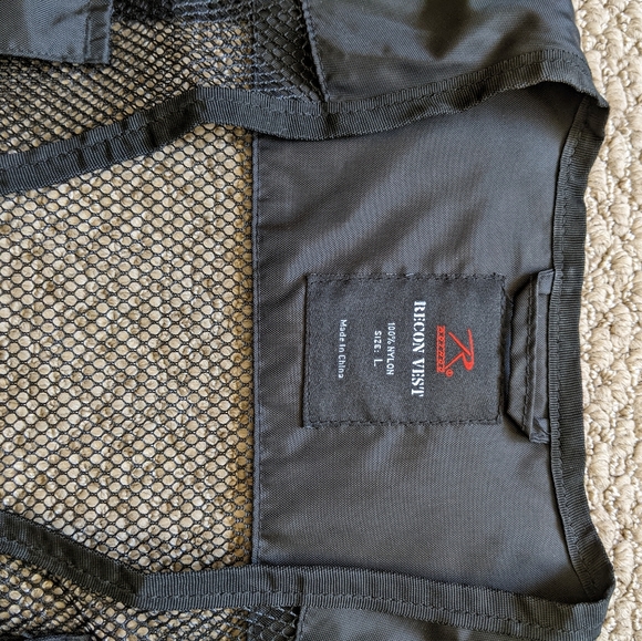 Rothco Black Recon Vest - Picture 5 of 5